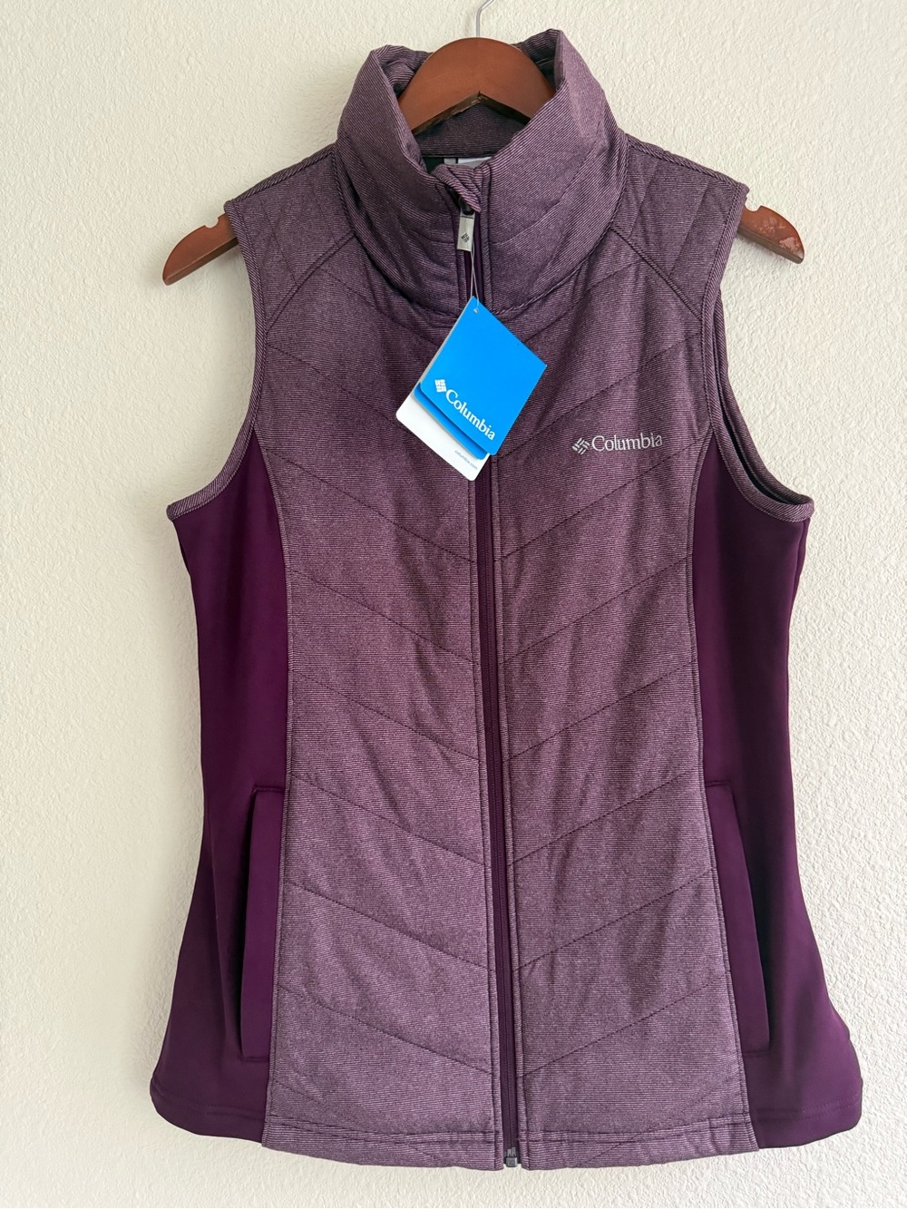 Columbia Dandi Camp II Full-Zip Vest Burgundy Women's Size Small NWT